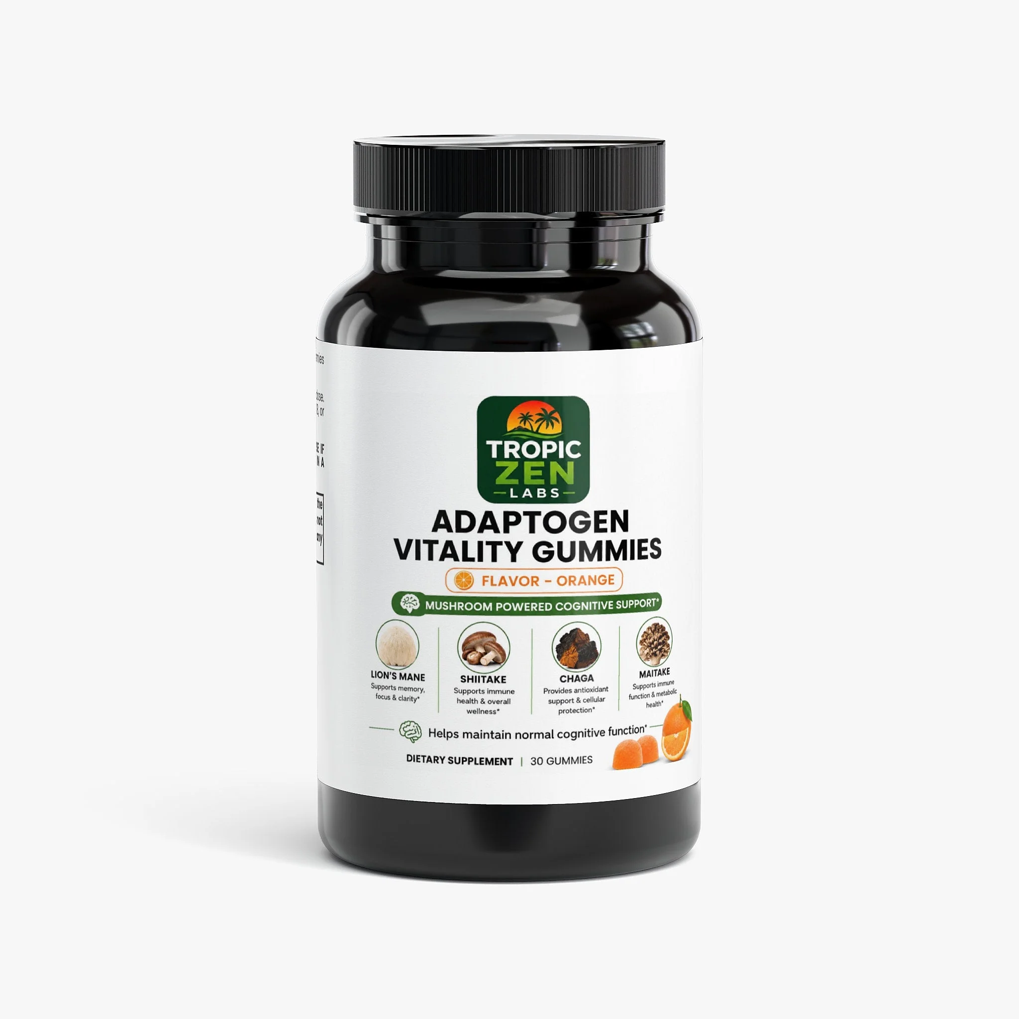 TropicZen Adaptogen Vitality Gummies product bottle