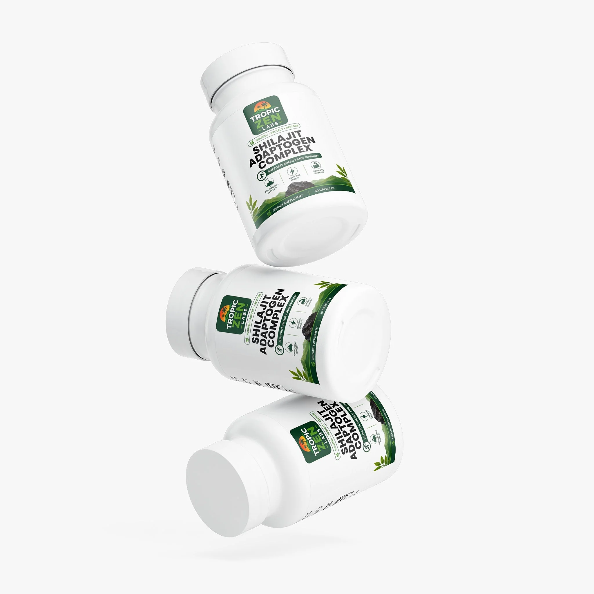 TropicZen Shilajit Adaptogen Complex product bottle