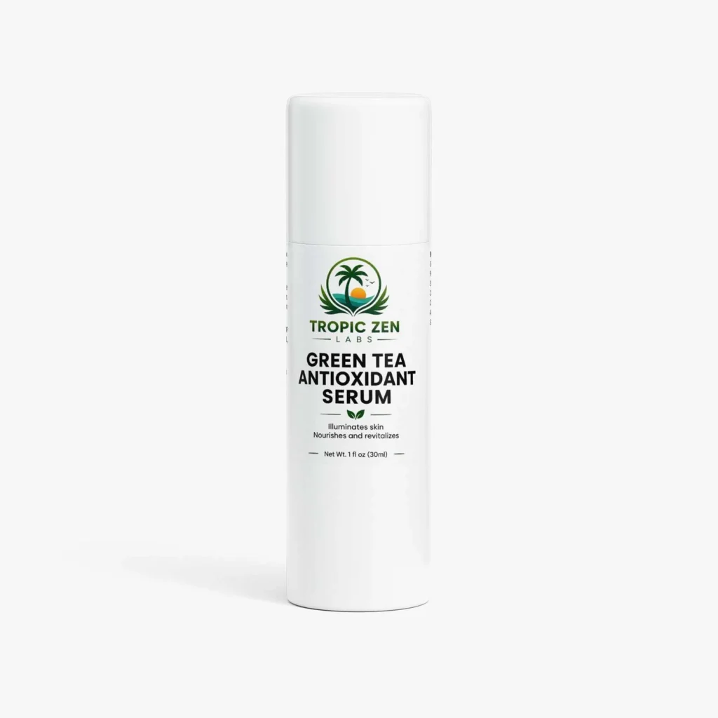 Green Tea Antioxidant Serum supplement bottle by TropicZen Labs