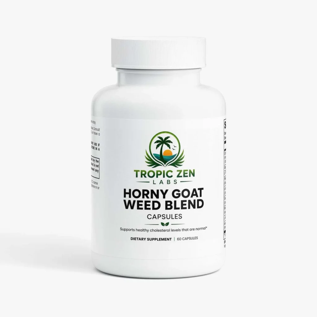 Horny Goat Weed Blend supplement bottle by TropicZen Labs