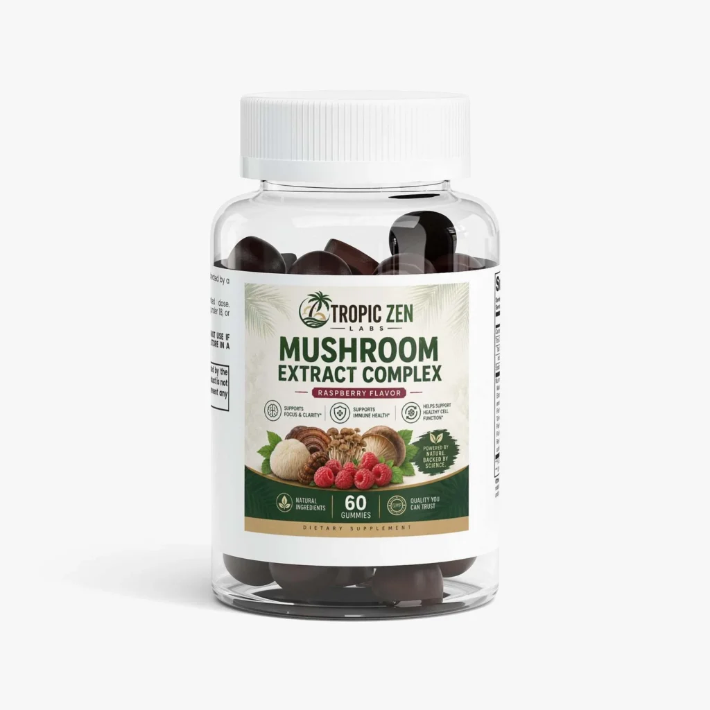 Mushroom Extract Complex supplement bottle by TropicZen Labs