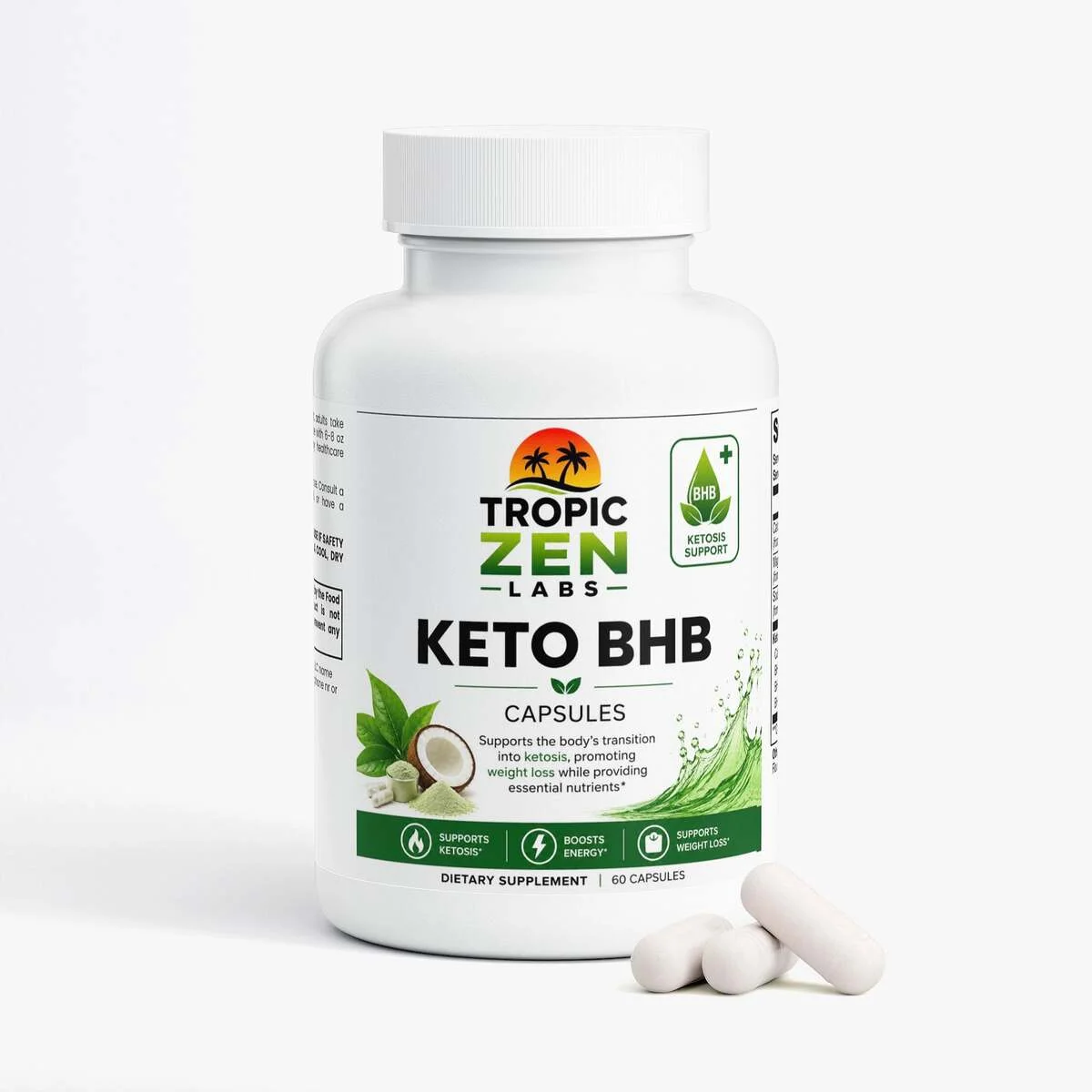 Keto BHB wellness product lifestyle image by TropicZen