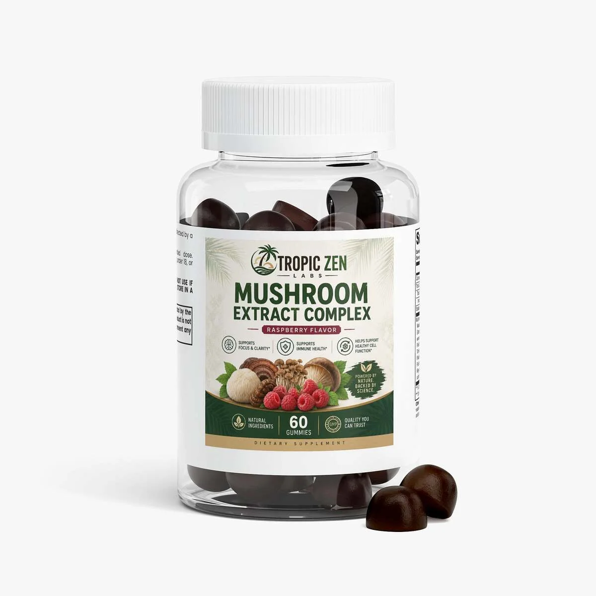 Mushroom Extract Complex wellness product lifestyle image by TropicZen